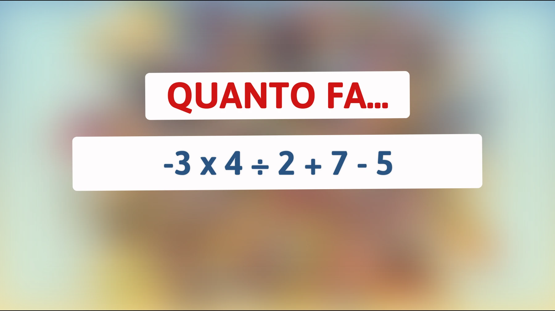 Scopri se sei tra i pochi che riescono a risolvere questo enigma matematico che mette alla prova le menti più brillanti!"