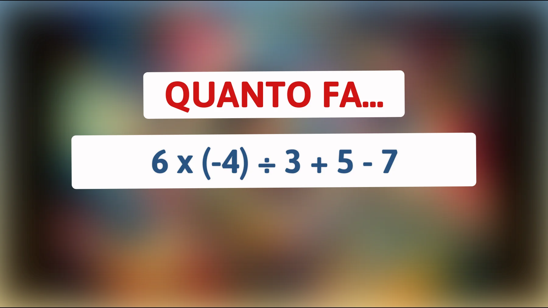 Sfida il tuo QI con questo indovinello matematico: solo le menti più brillanti sanno risolverlo! Sei uno di loro?"