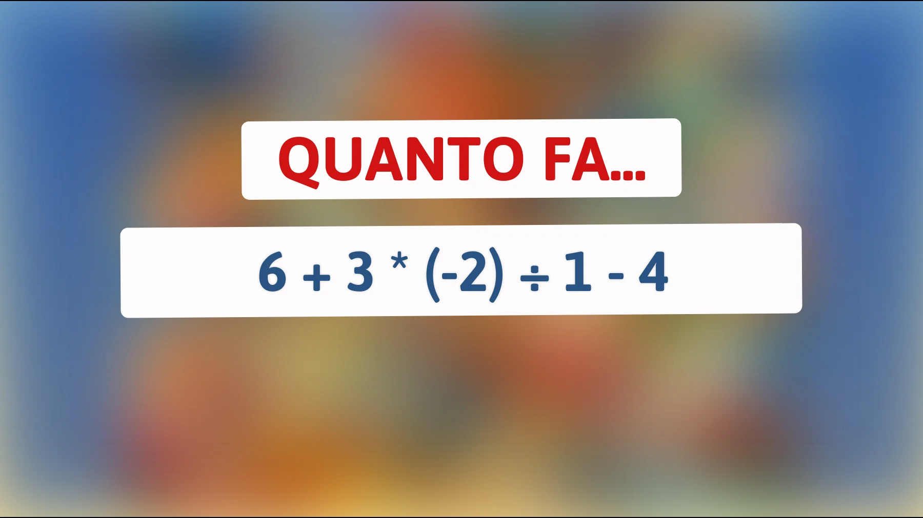 Solo il 1% delle persone riesce a risolvere questo indovinello matematico: sei tra i pochi geni in grado di farcela?"