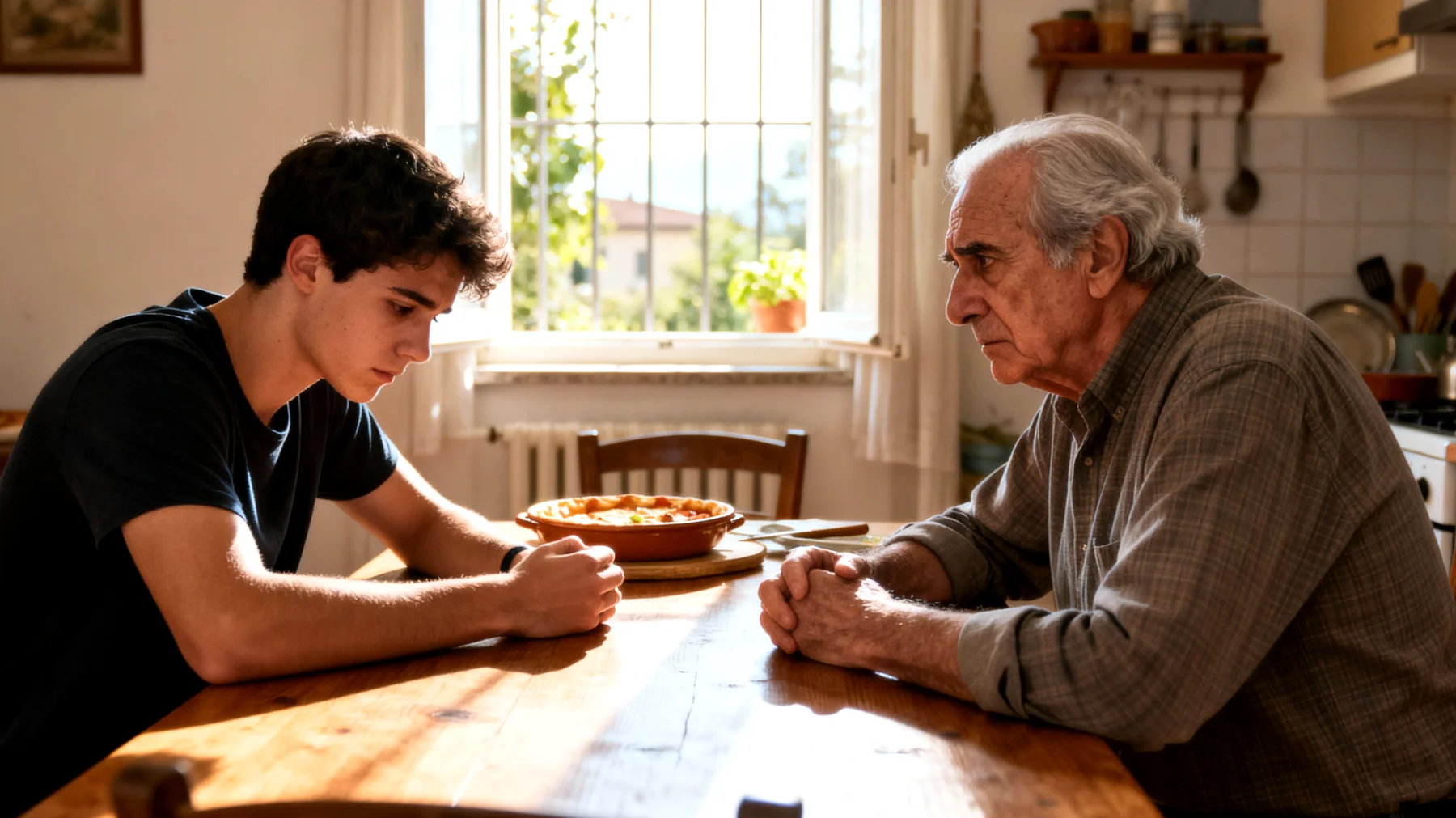 Nonno preoccupato perché il nipote giovane adulto ha abbandonato l'università, non trova motivazione nello studio né nel lavoro, e passa le giornate senza obiettivi chiari, creando tensione nel rapporto familiare"