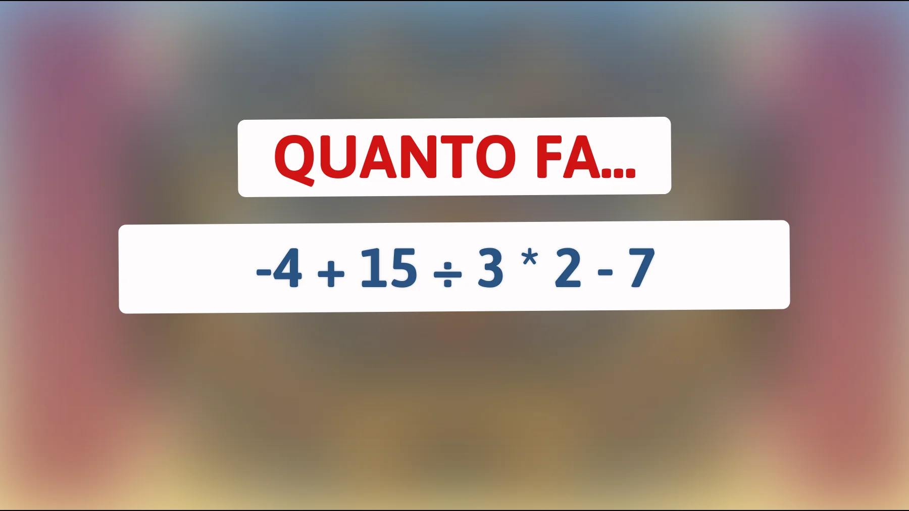 "Solo il 5% delle persone riesce a risolvere questo enigma matematico! Scopri se sei tra i geni capaci di dare la risposta corretta""