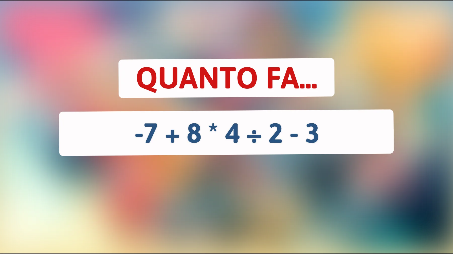 Scopri se sei un genio matematico risolvendo questo rompicapo numerico: ci riuscirai prima degli altri?"
