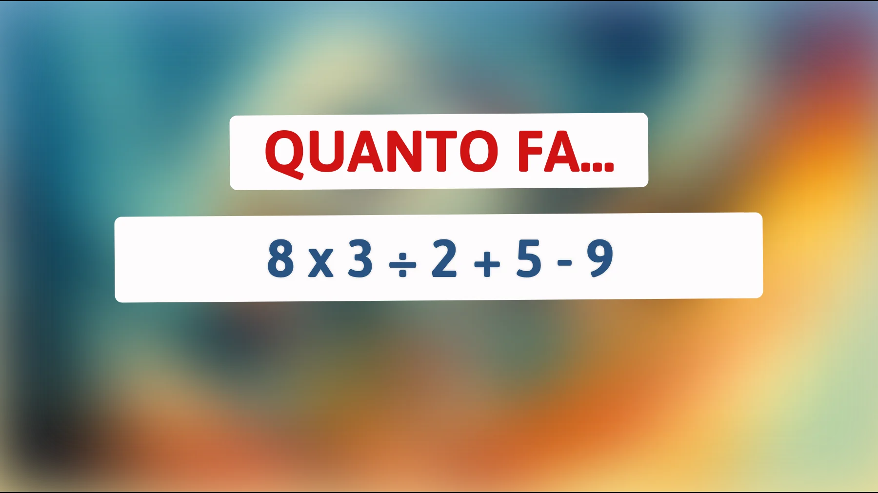 Sei davvero un genio? Solo l'1% delle persone riesce a risolvere questo rompicapo matematico!"