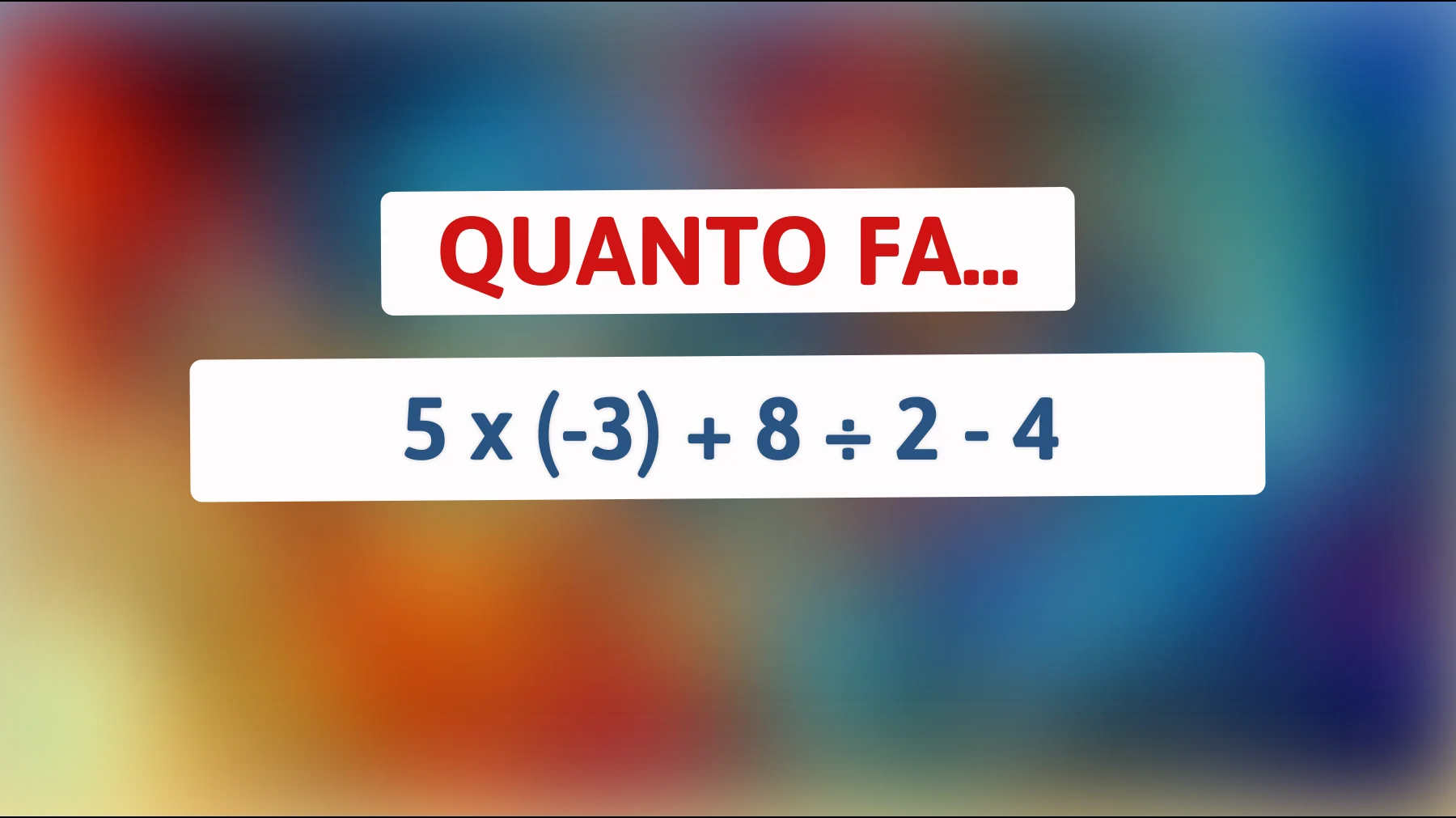 Sei tra i pochi che riusciranno a risolvere questo rompicapo matematico? Scoprilo ora!"