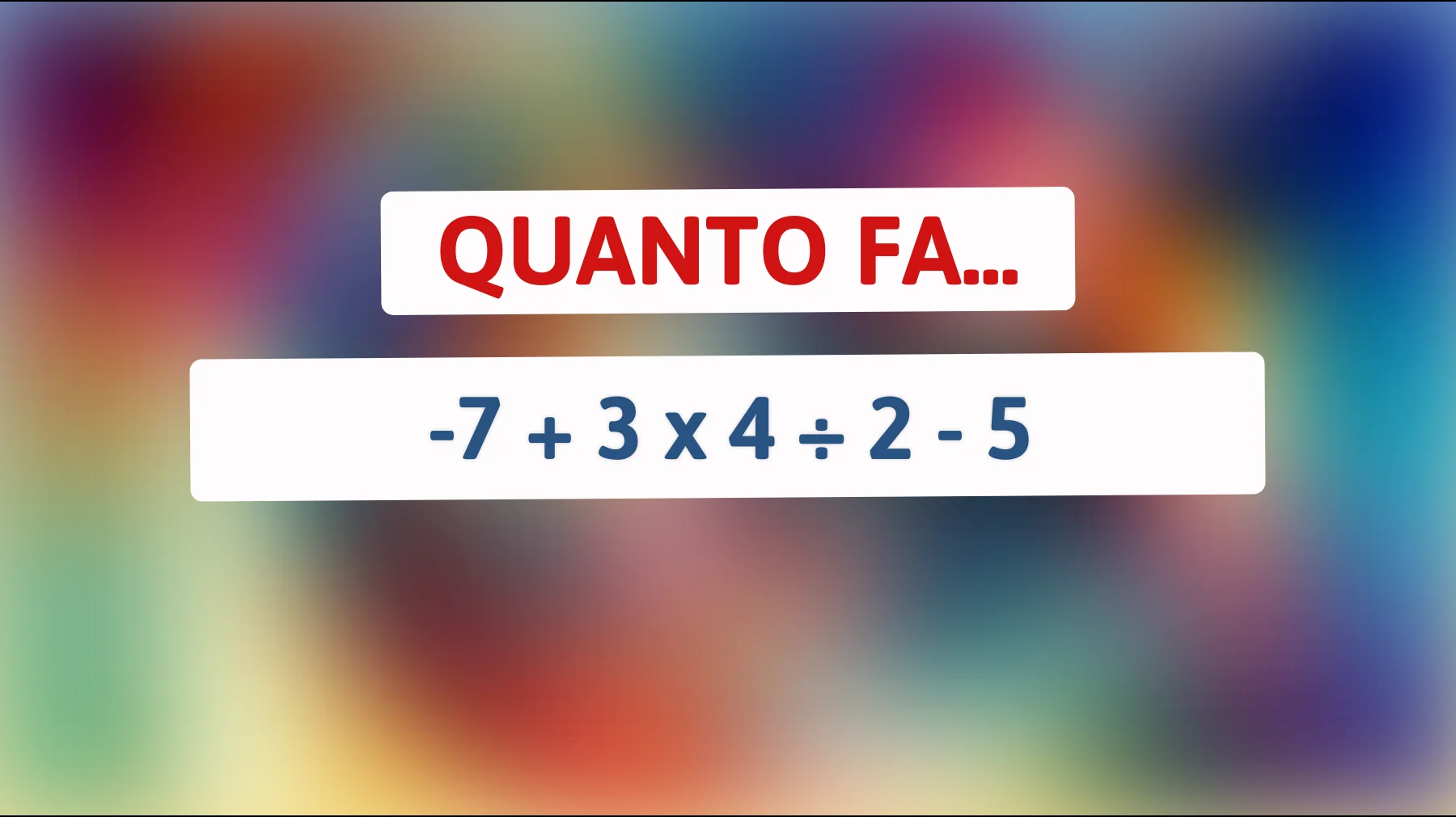 Solo il 1% della popolazione riesce a risolvere questo enigma matematico: hai il coraggio di provare?"