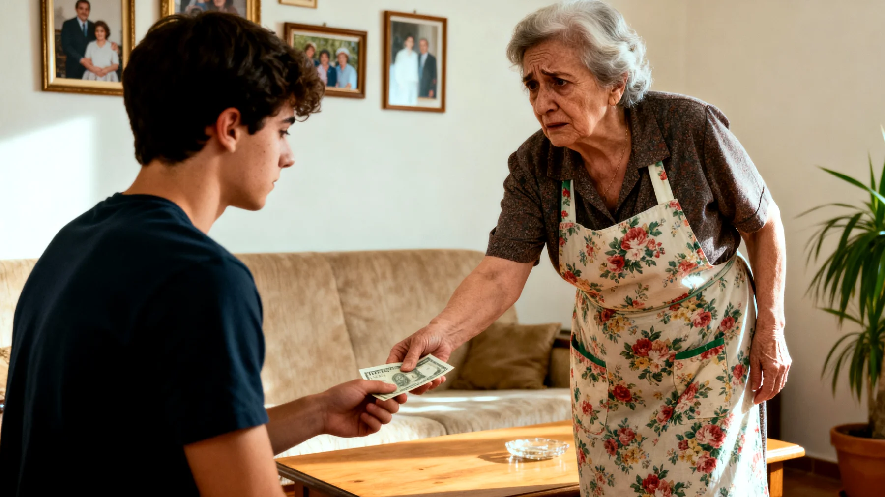 Nonna che non riesce a stabilire limiti chiari con i nipoti giovani adulti, concedendo continuamente favori economici, disponibilità e sostegno anche quando sarebbe educativo e necessario farli confrontare con le responsabilità dell'età adulta"